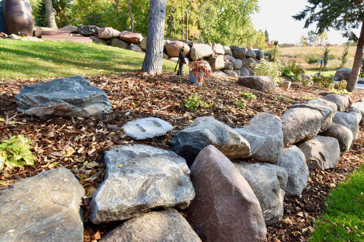 Rock Retaining Wall